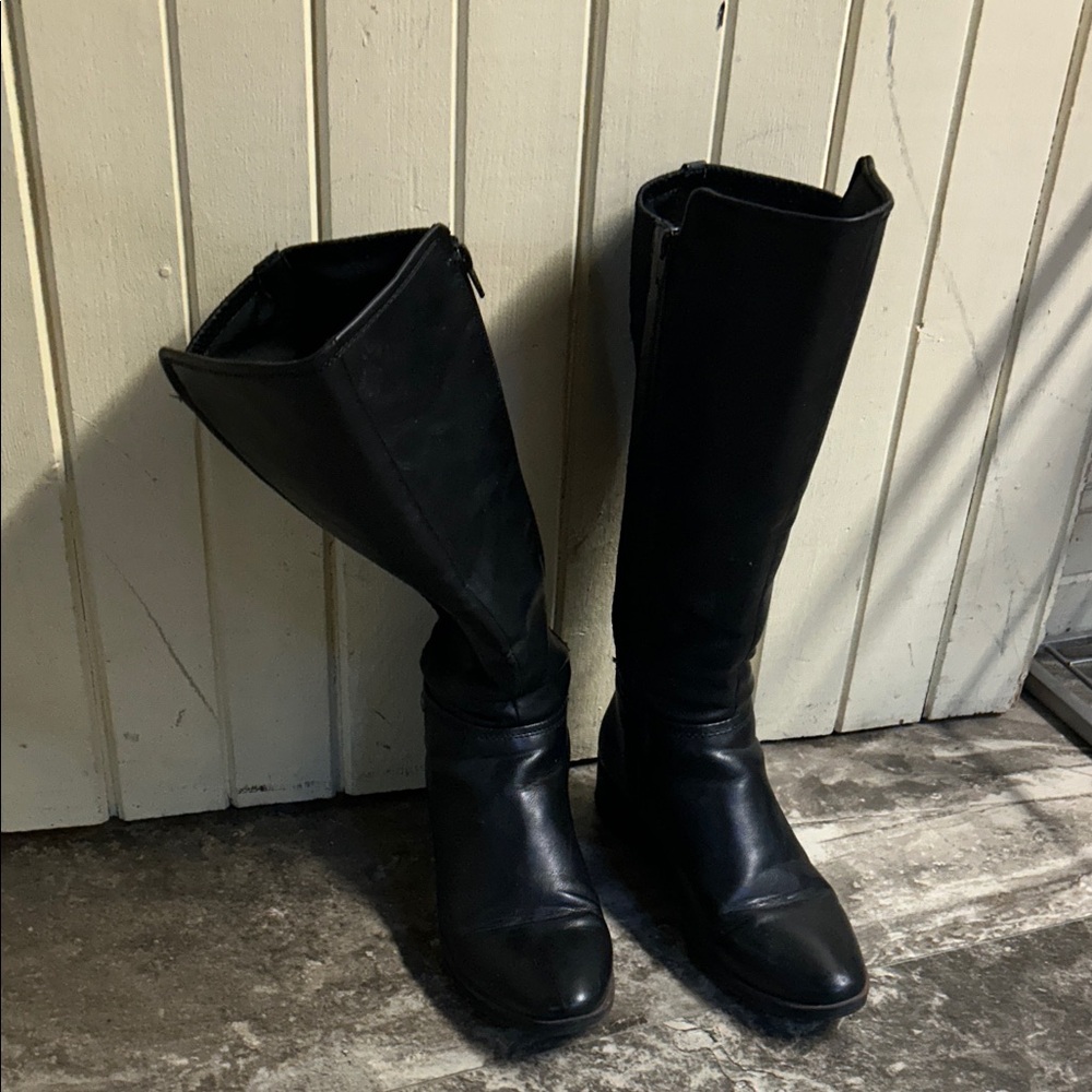 BareTraps Black Over the Knee Boots